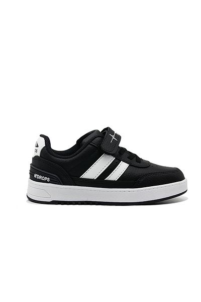 Ndrops Pantofi sport sezonieri, ortopedici, cu velcro, alb-negru pentru copii
