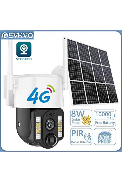 Abad Sim Kartli 4g Ptz 360 Hareketli Solar Güneş Enerjili 1080p Kamera