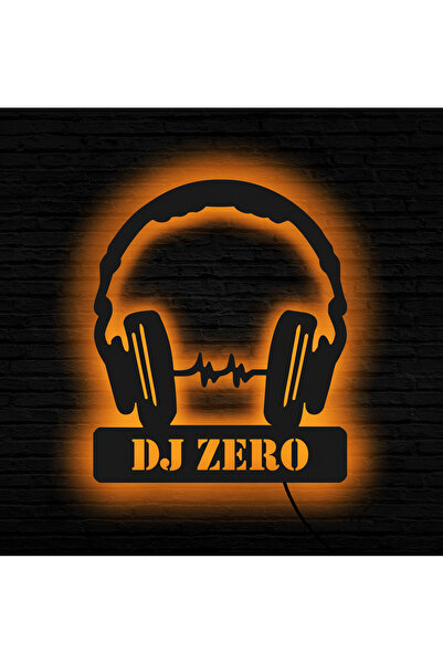 Lila Park Ledli Tablo, Işıklı Tabela,DJ KULAKLIK, Duvar Aksesuarı Ahşap Tablo...