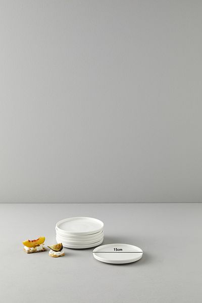 Be Original Pera 15cm 6-Piece Porcelain Cake Plate