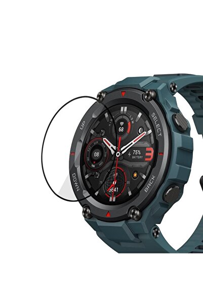Microsonic Amazfit T-Rex Pro Tam Kaplayan Nano Cam Ekran Koruyucu Siyah