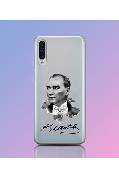 Caseji Samsung Galaxy A50 Uyumlu Premium Kalite Baskılı Esnek Şeffaf Kılıf