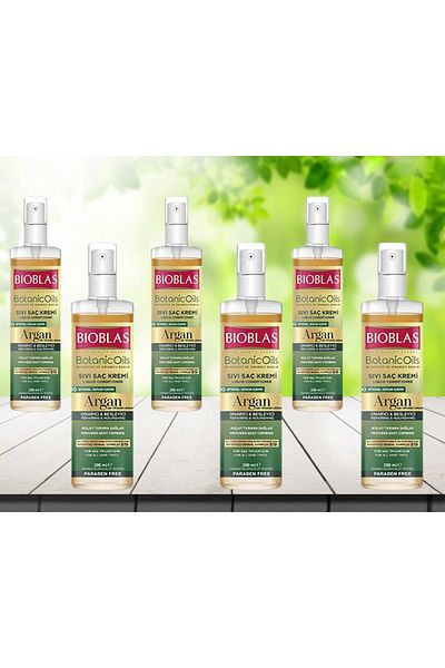 Bioblas Botanic Oils Argan Oil Liquid Conditioner 200 Ml Repairing Care Cream 6 Pieces