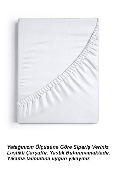 Mira Home Single Plain Combed Cotton 100% Cotton Elastic Sheet 100X200