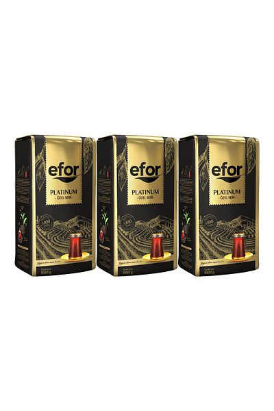 Efor Platinum Black Tea - 1 Kg Set of 3, High Quality Bulk