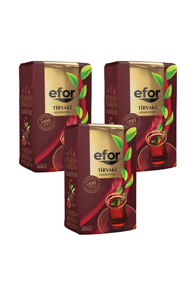 Efor 1 Kg X 3 Pieces of Tiryaki Tea
