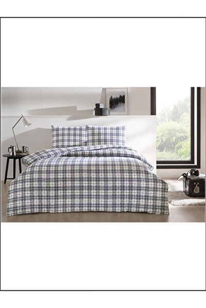 Taç Flannel Duvet Cover Set Sage Gray Double Elastic