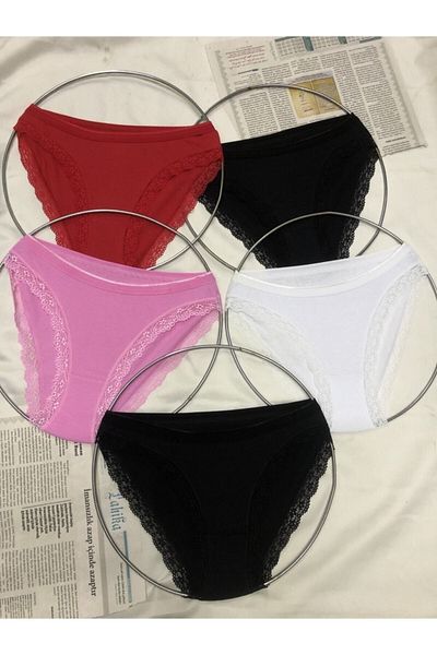 LUJİRYA Tutku Women's Bikini Panties Pack of 5