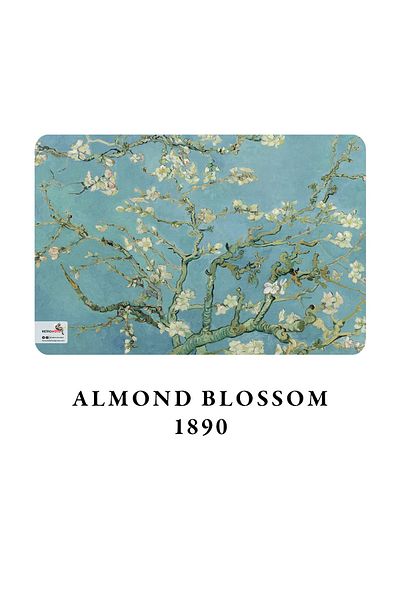 retronote Caiet A4 3 - Van Gogh - Floare de migdal, 1890 - Necăptușit - 64 pagini - 21x29,7 cm