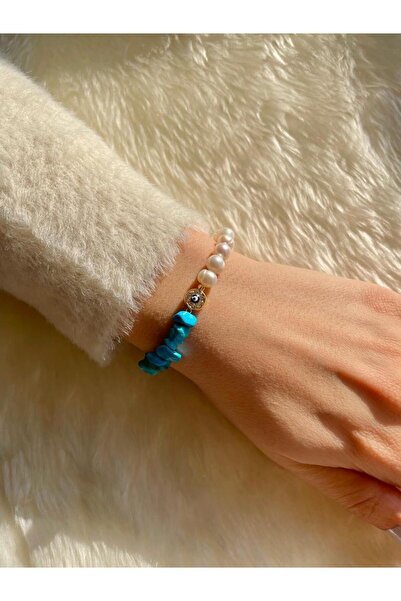 Beykan سوار اللؤلؤ الباروكي والفيروز [الفيروز] عين الشر