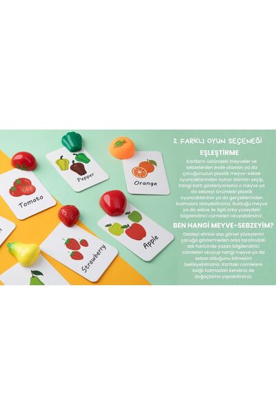 The Miracle Kids Fruits&Vegetables Flash Cards