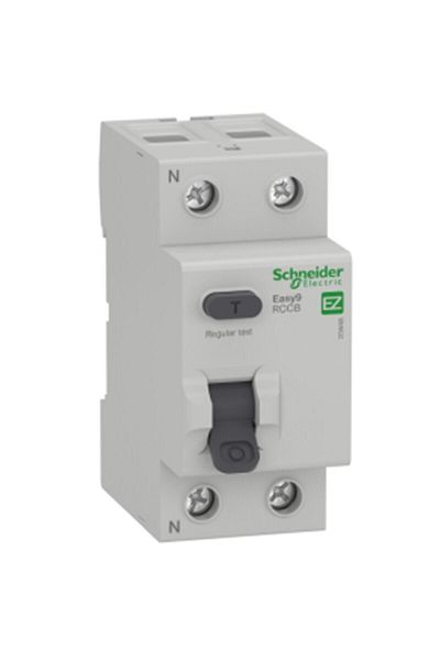 Schneider Electric Easy9 2 Phase 40a 30 Ma Residual Current Protection Ez9r33240 Monophase