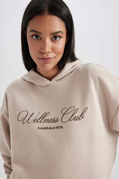 DeFacto Regular Fit Hooded Sweatshirt B1884ax23au