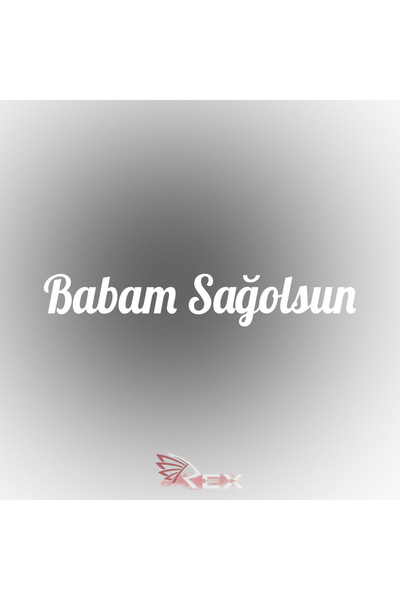 Rex Aksesuar Babam Sağolsun Oto Sticker Araba Sticker Oto Cam Yazı Araba Cam ...