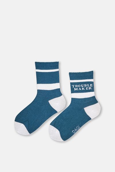 Dagi Petrol Boy Trouble Maker Socks 2-Pece