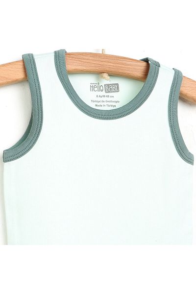 ebebek Hello Baby HelloBaby Colorful Piping Undershirt Bodysuit for Baby Boy