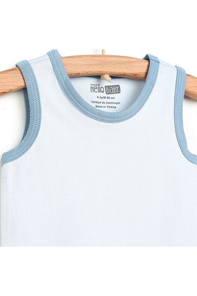 ebebek Hello Baby HelloBaby Colorful Piping Undershirt Bodysuit for Baby Boy