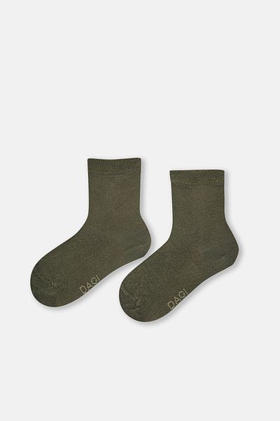 Dagi Khakifarbene Modalsocken für Jungen, 2 Stück