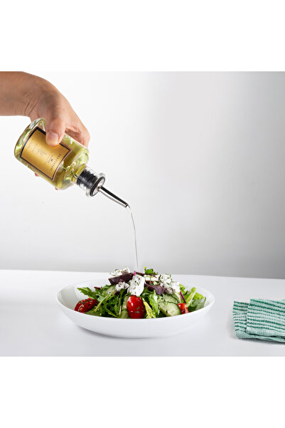 KHAKMA Transparent Gold with Wooden Stand 3-pack 250 ml Olive Oil Sauce Bowl Oil Pot Oil Bottle GOLD3LUGAGLISH TRANSPARENT