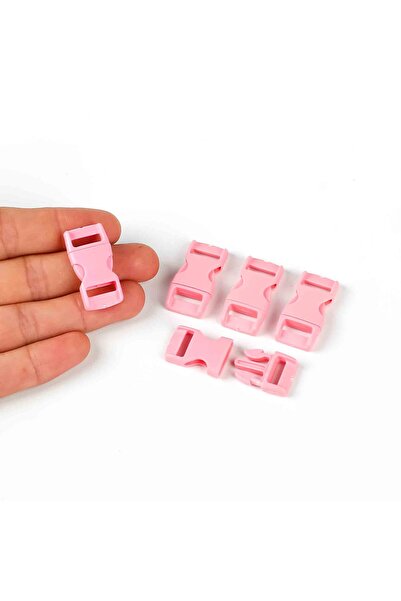 yfhobi 1 SET, PARACORD KLİPS, ÇANTA, TAKI, TASMA, BİLEKLİK KLİPSİ, ŞEKER PEMBE RENK, İÇ GENİŞLİĞİ: 1 CM