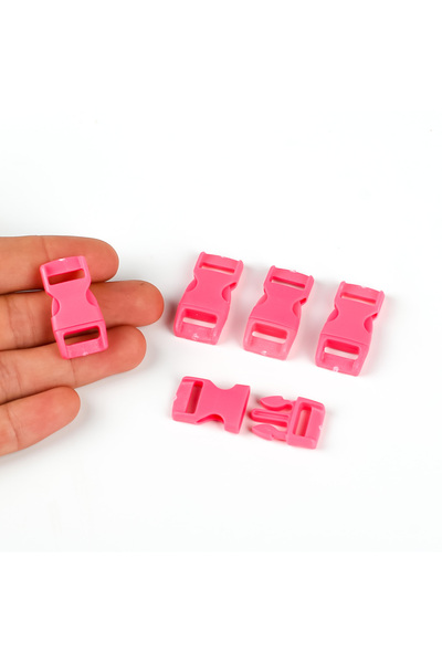 yfhobi 1 SET, PARACORD KLİPS, ÇANTA, TAKI, TASMA, BİLEKLİK KLİPSİ, PEMBE RENK...