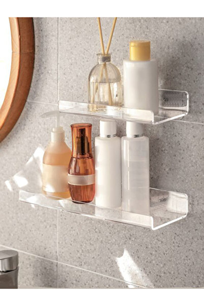 Queen Bee İstanbul Комплект от 2 броя рафтове за баня Ghost - 30 см x 20 см р...