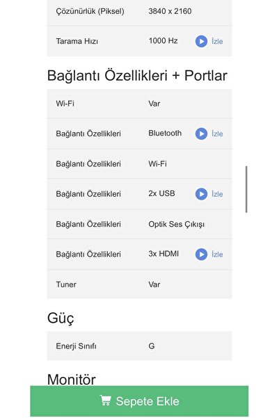 ONVO Ov55350 55" 140 Ekran Uydu Alıcılı 4k Ultra Hd Smart Led Tv