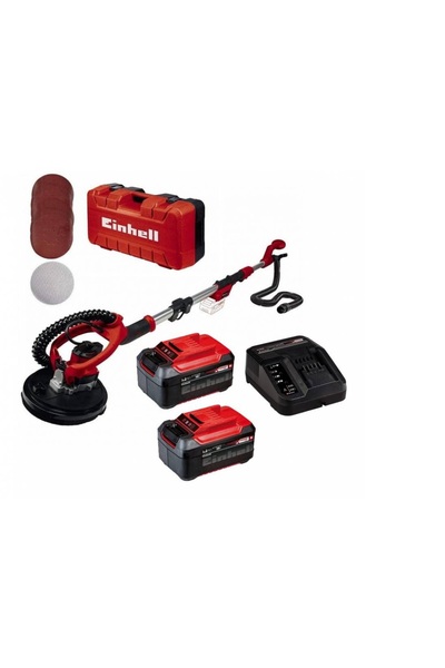 Einhell TE-DW 18/225 Li Akülü Alçı Zımpara Makinası 2X5.2 Ah AKÜ STARTER KİT