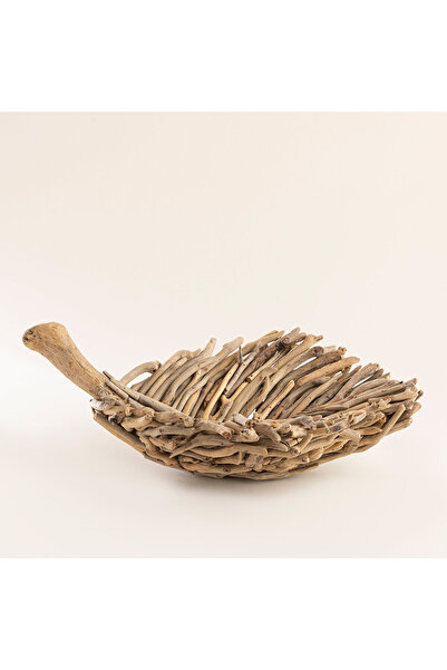 Chakra Flinstone Dekoratif Tepsi 60 Cm Natural