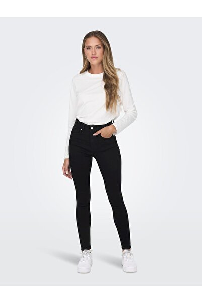 ONLY Чорні джинси з вузьким кроєм 15249386