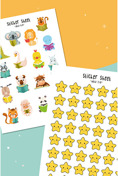 MuslimWalk Deha - Öğretmen Sticker Seti Öğrenci Ödül Aferin Ödev Stickerı #109