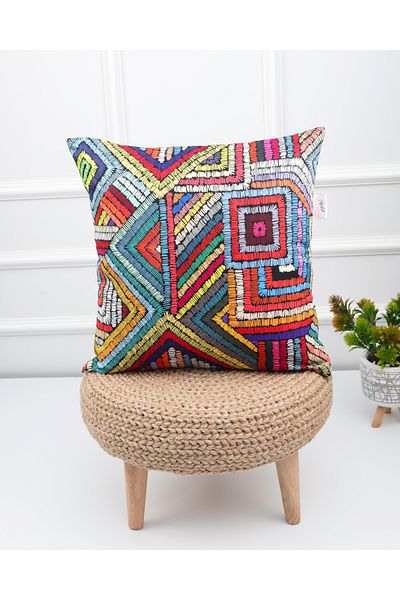 menesahome Throw Pillow Cover, Pillow Cover, Patterned Throw Pillow, 43x43 Throw Pillow