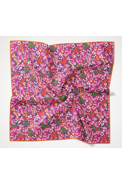 Silk Home Μαλακό κασκόλ με σχέδια - 2045 - Φούξια