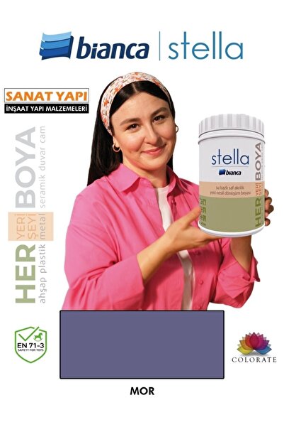 Bianca Stella Su Bazlı Akrilik Boya Mor