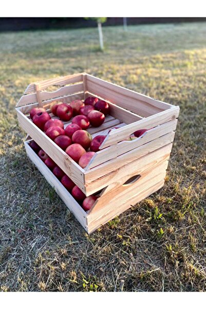 PİNO LADİNO Ahşap Sebzelik Meyvelik İçecek Düzenleyici Çok Amaçlı Dekoratif Raf