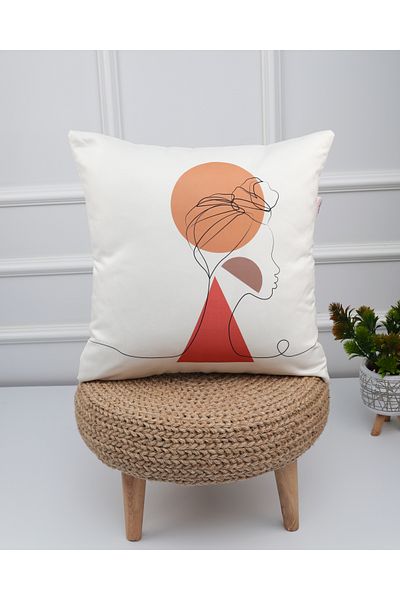 menesahome Throw Pillow Cover, Pillow Cover, Patterned Throw Pillow, Suede Throw Pillow, 43x43 Throw Pillow
