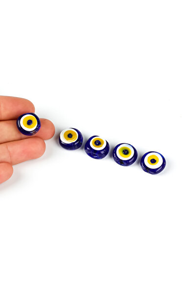 yfhobi 1 ADET - 1.7 cm CAM NAZAR BONCUĞU, DANAGÖZ NAZAR BONCUK. BÜYÜK BOY