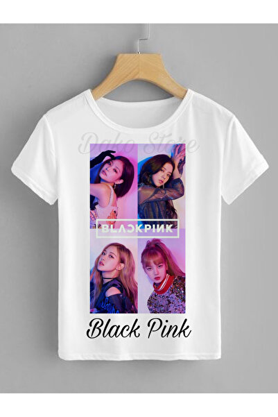 DAKONS Black Pink Özel Baskı Çocuk Tişört(lütfen Açıklamaları Okuyunuz)