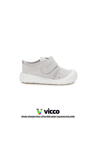 Vicco Anka Model Basic Unisex Baby and Child First Step Daily Gray Slippers