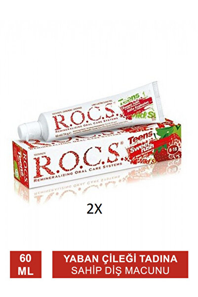 Rocss ROCS Teens Wild Strawberry Toothpaste - 60 ml (2 Pieces)
