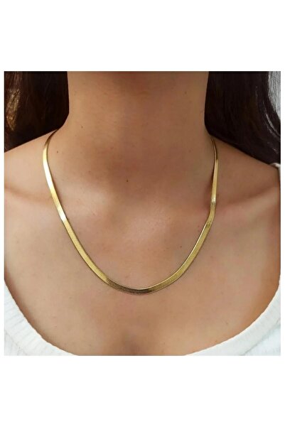 ş ışıltı takı ve imitasyon قلادة مجوهرات من الفولاذ الإيطالي بسلسلة ذهبية اللون