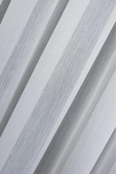 Stimor Bamboo Slub Non-Wrinkle Iron-On Tulle Curtain 1/2 Sparse Pleat