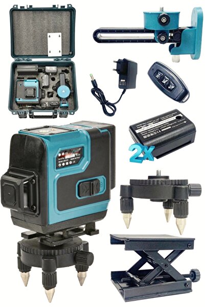 Genel Markalar 360° 12 Köşe Otomatik Hizalamalı Lazer Metre Hizalama Yeşil Çi...