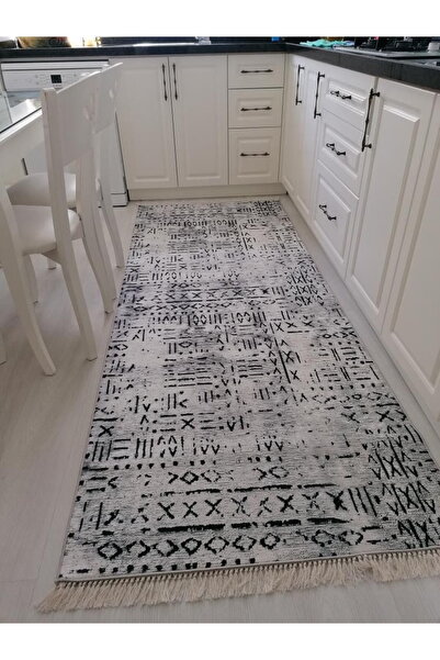 simenteks Dijital Baskı Yıkanabilir Kaymaz Taban Leke Tutmaz Yolluk Kilim Sal...