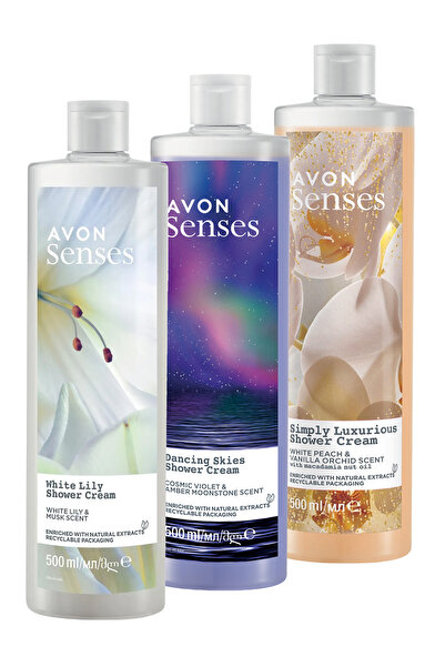 AVON Senses Simplu Luxos, Pachet Gel de Duș Ceruri Dansatoare și Crin Alb
