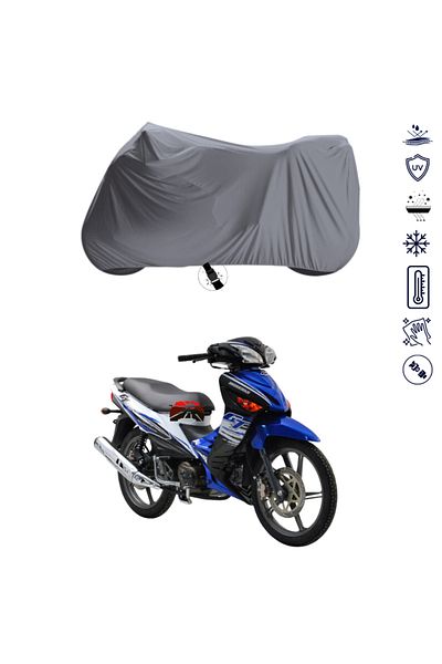 Teksin Modenas Gt 135 Motorcycle Tarpaulin with Bag Waterproof Topcase Compatible Motor Tarpaulin