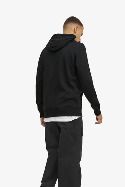 Jack & Jones Ανδρικό μαύρο φούτερ Jcodust Sweat Hood Sn 12240214 -Μαύρο