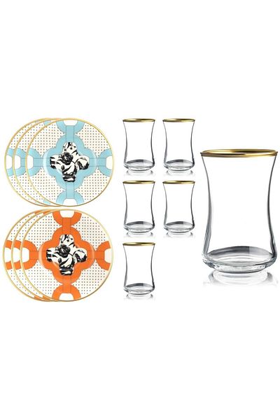 Mikasa Moor Chain 2 Assortment Patterned 6-Piece Tea Set