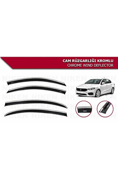 Niken Fiat Egea Kromlu Cam Rüzgarlığı Niken 2016+ sonrası modeller uyumlu