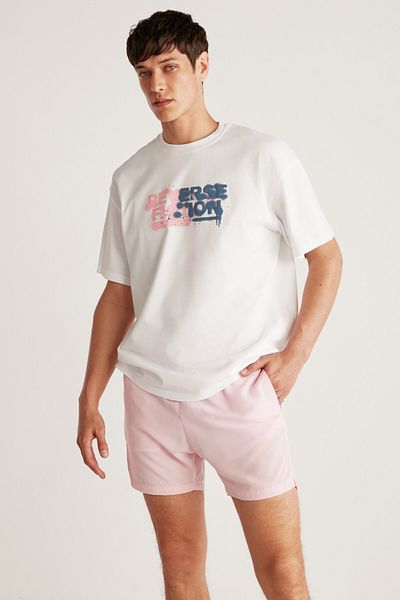 GRIMELANGE Gefütterte Herren-Badeshorts aus wasserabweisendem Stoff mit 3 Taschen von Theo